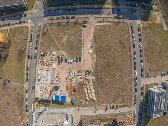 TECHNIQUE Bremen: Luftbild der Baustelle im Technologiepark