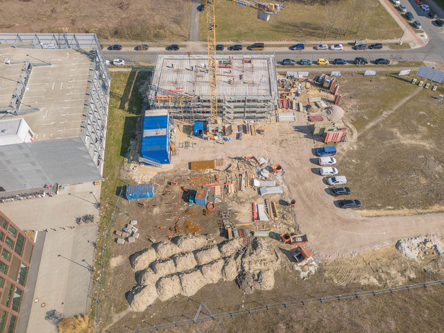 TECHNIQUE Bremen: Baufortschritt des Büro-Ensembles