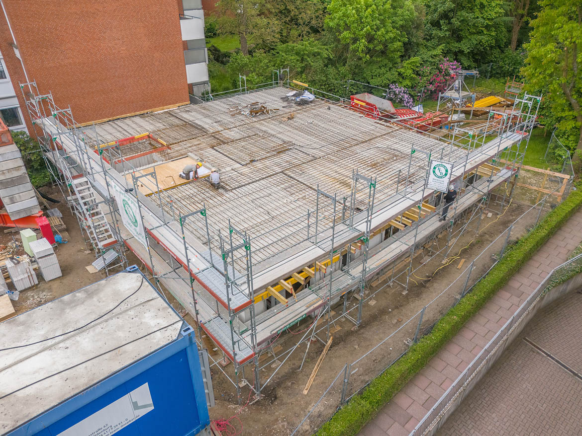 Wohnbauprojekt EDGE in Bremen: Rohbau an der Leher Heerstraße