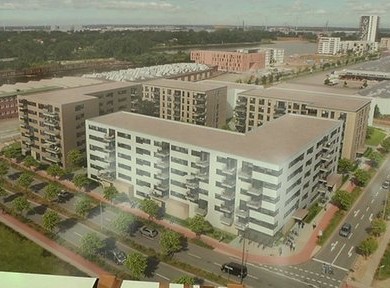 Spatenstich des Projekts Marcuskaje