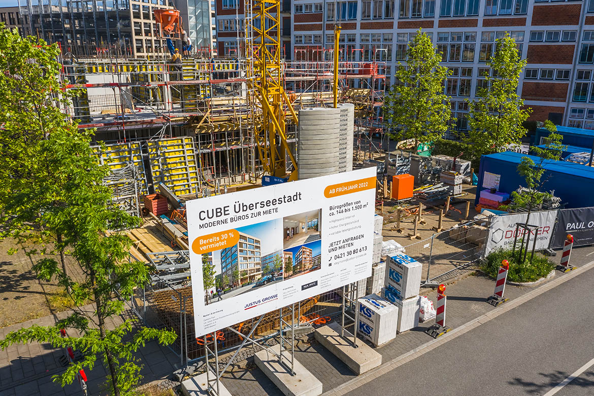 Das „CUBE Überseestadt“ wächst