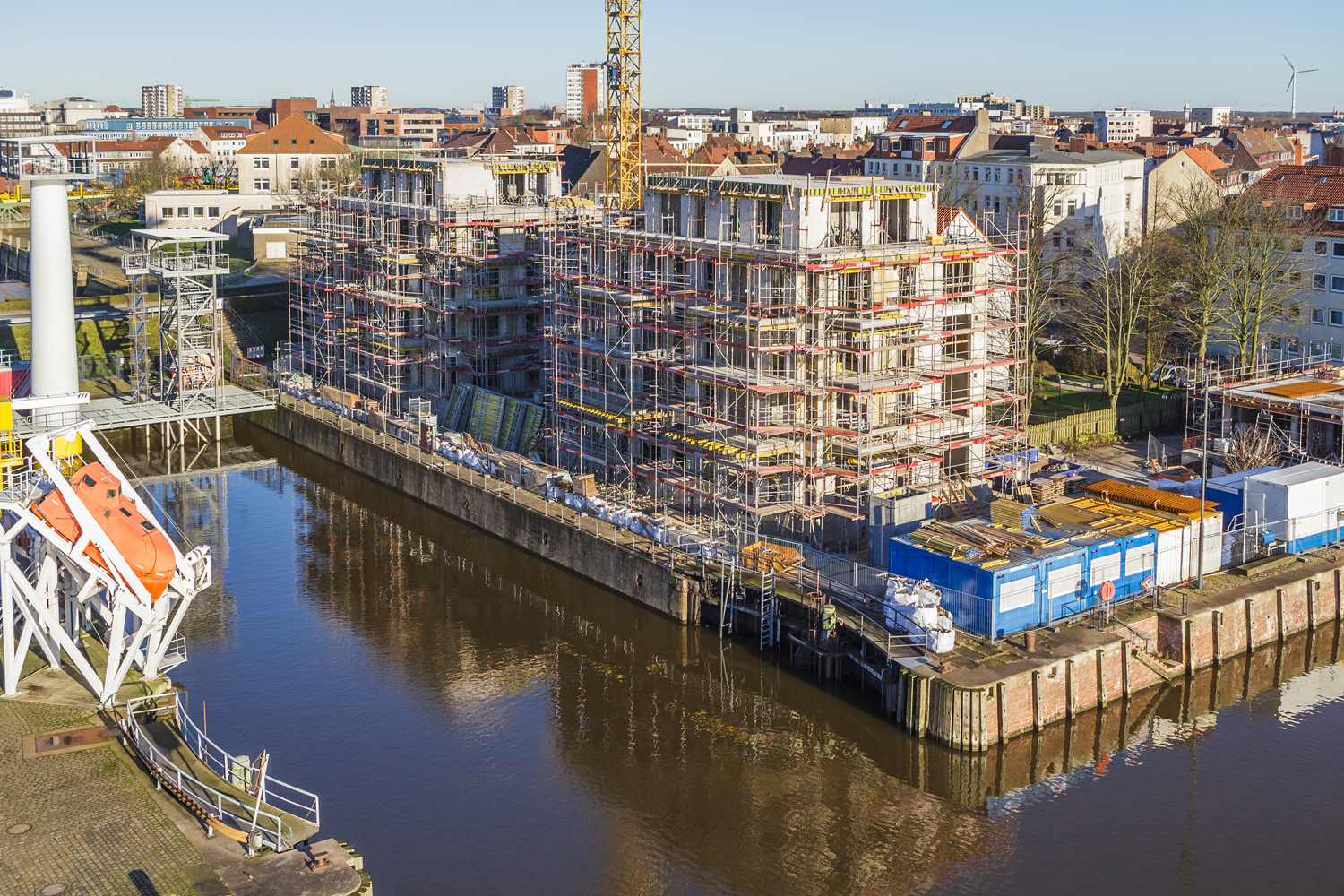 Bremerhaven: Wasserhäuser entwickeln sich fließend