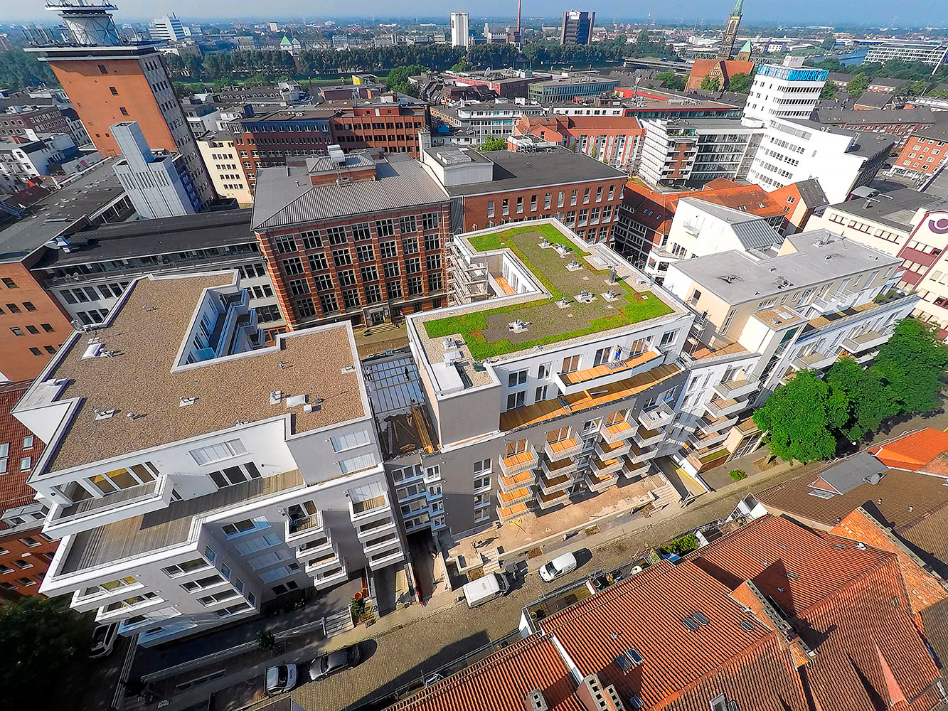 Stadtterrassen III im Spätsommer beziehbar