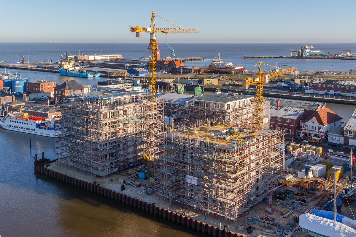 Cuxhaven: Gute Aussicht am Yachthafen