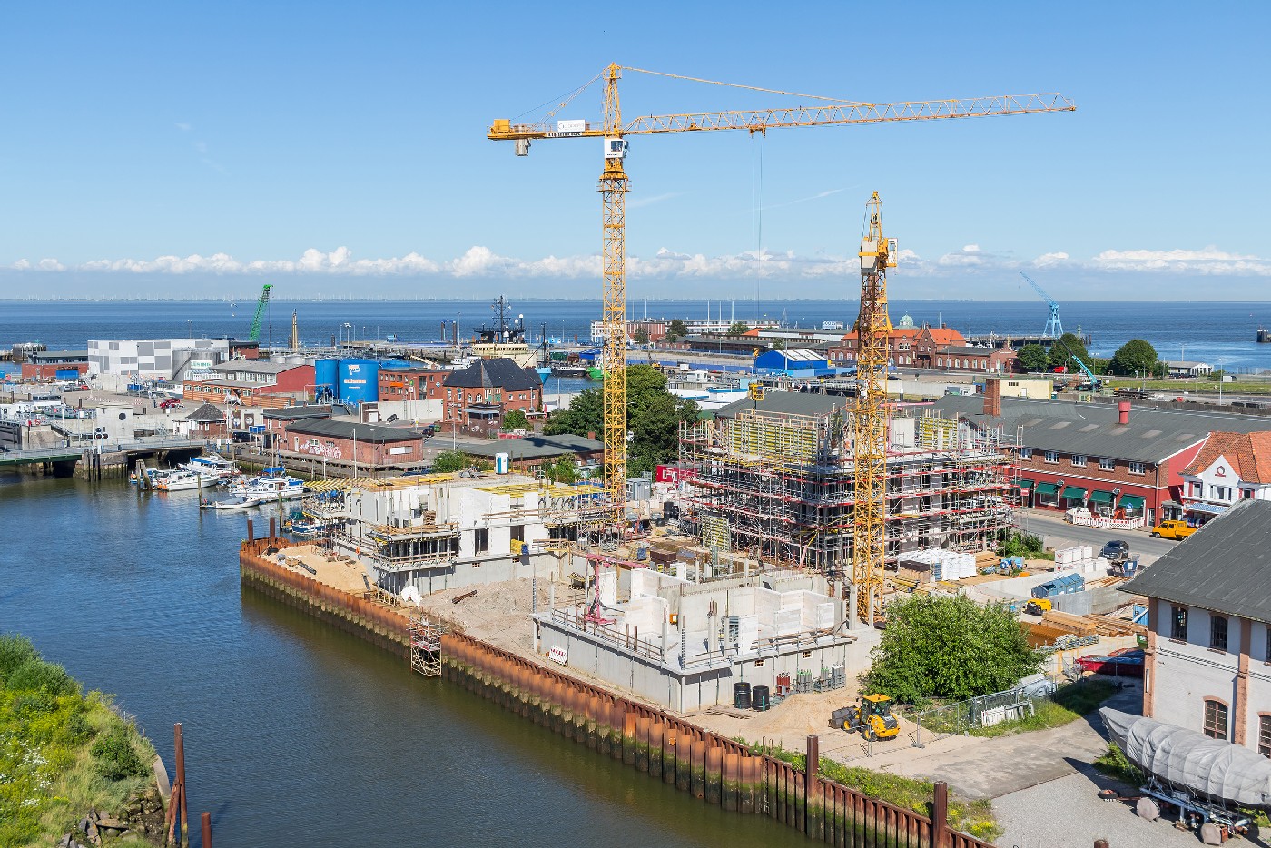 Yachthafen Cuxhaven aus der Luft