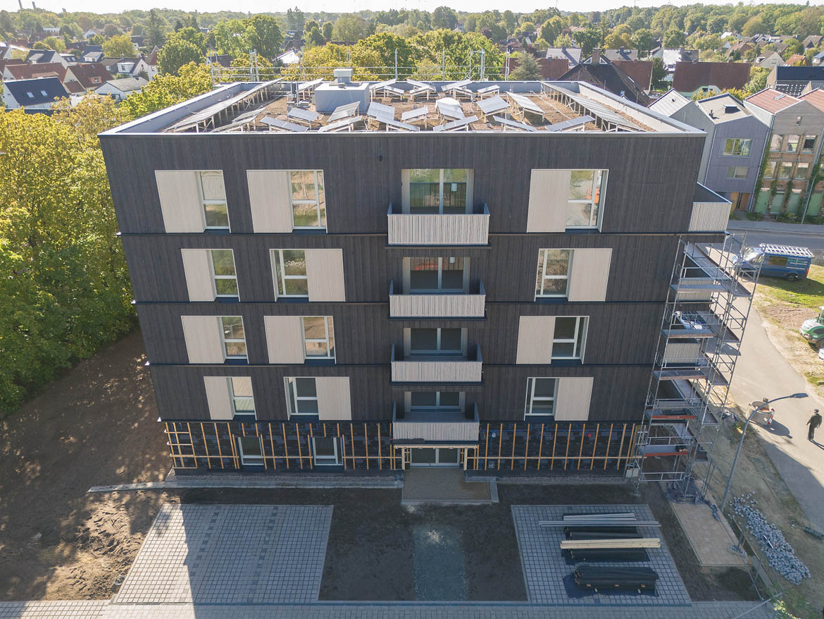 Ellener Hof: Nachhaltiger Wohnungsbau nimmt Gestalt an.