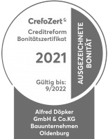 Bonitätszertifikat CrefoZert für Team Döpker